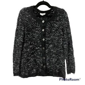 NORTHERN REFLEXIONS Fuzzy Cardigan Size S Petite